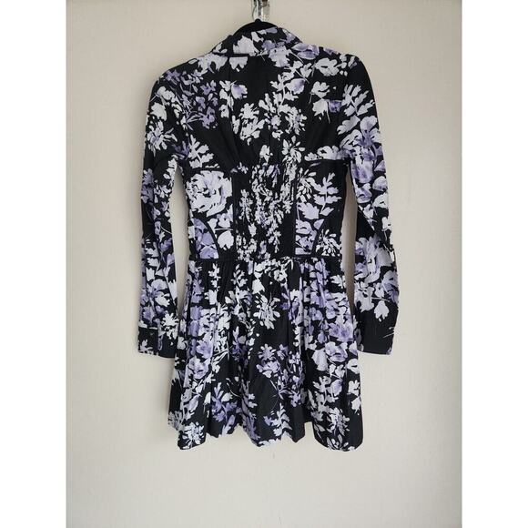 NWT Anthropologie Corset Shirt Mini Dress Size 4 Long Sleeve #G3413 - Picture 6 of 12